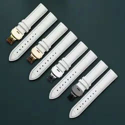 Watchband 14mm 16mm 18mm 19mm 20mm 21mm 22mm 24mm Calf Genuine Leather Watch Band Alligator Grain Watch Strap