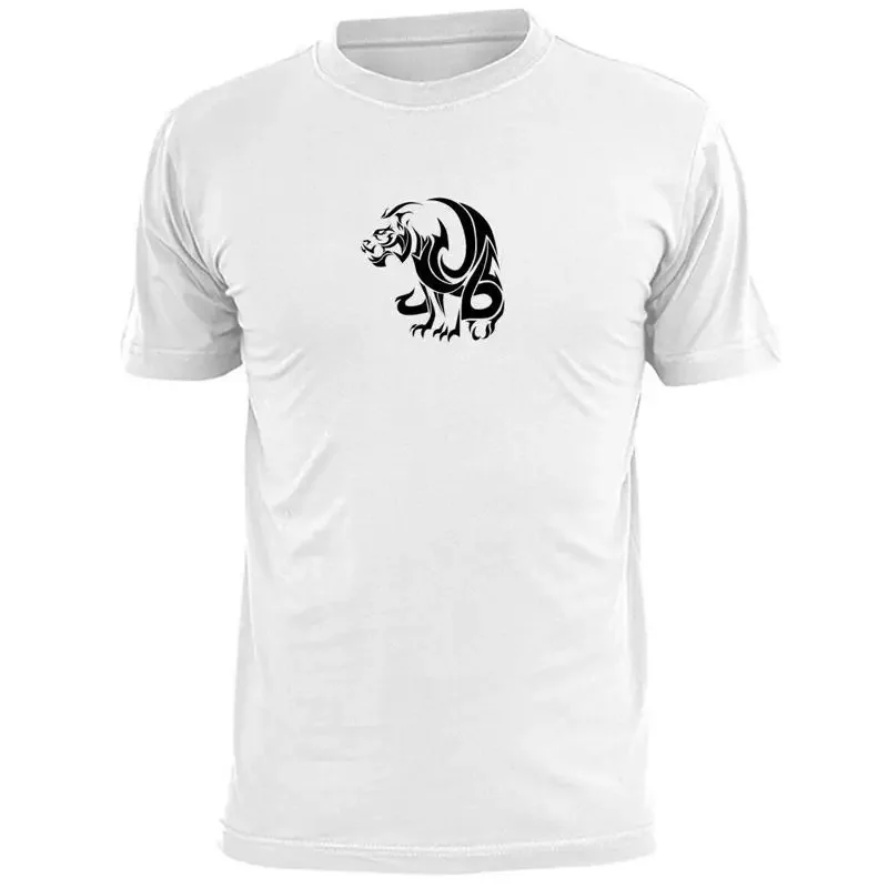 Mens Tribal Saber Toothed Tiger T Shirt Wildlife