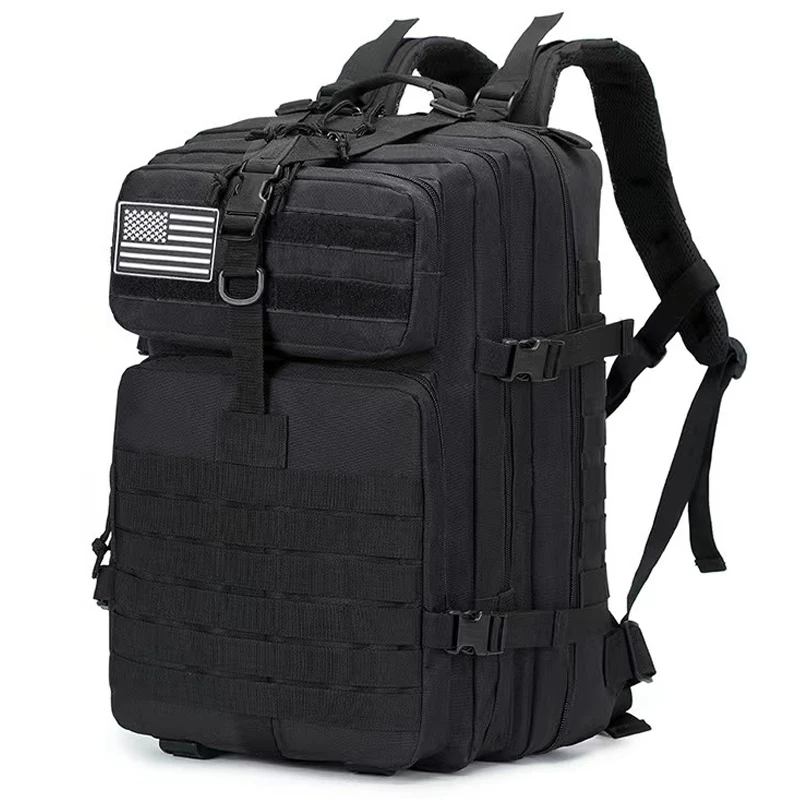 LHI 35L/45L Man Tactical Backpacks Hiking Travel Bags Survival Outdoor Assault Pack EDC Molle Hunting Rucksack For Trekking