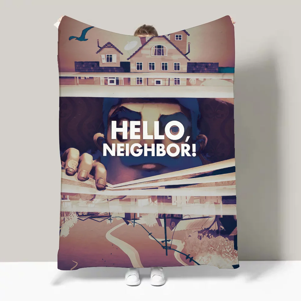 Game Hello N-Neighbor 2 Blanket Design Lightweight  For Dorms, Naps, Living Room, Office,Sofa,All-Season