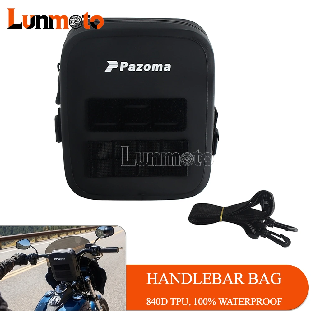 

Club Style Handlebar Bag T-Bar Bag Motorcycle Waterproof Travel Pouch Storage Bag For Harley Touring Softail Dyna Sportster FXBB