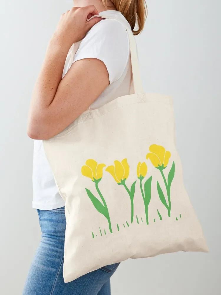 Tulips (yellow) Tote Bag Woman shopper bag Handbags Women's bag