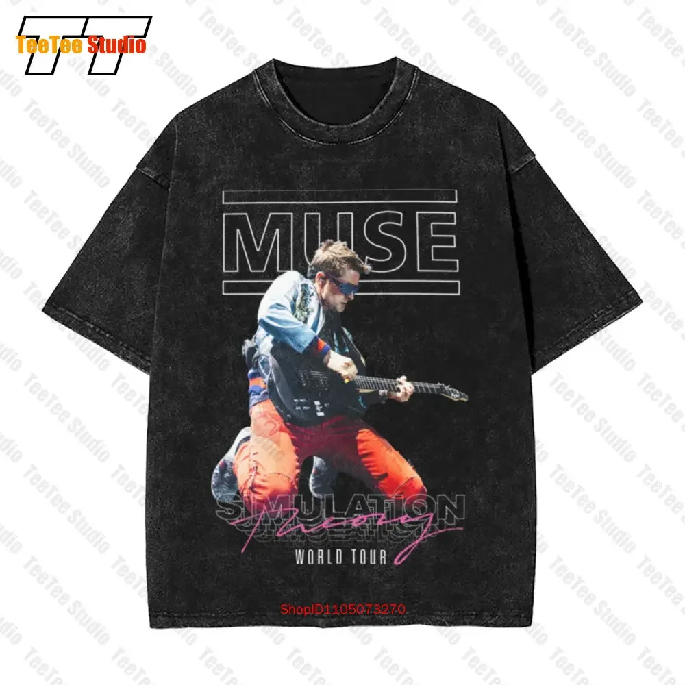 Muse Simulation Theory World Tour 2019 Logo Vintage Oversized T-Shirt EBC8