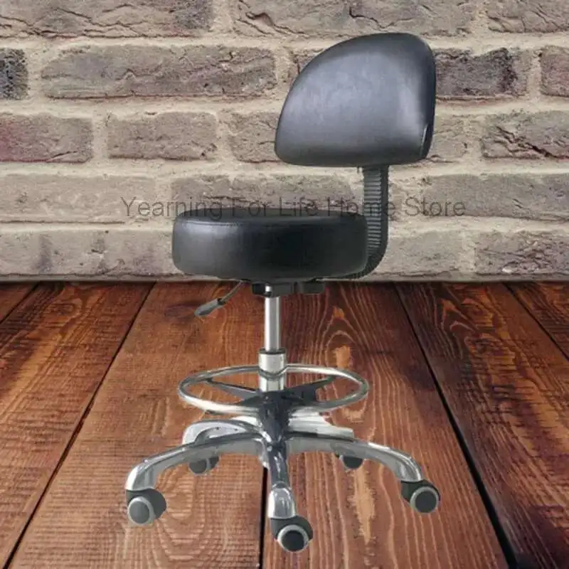 

Braiding Chair for Hair Salon Cosmetic Tattoo Stylist Adjustable Barber Red Tilted Chairs Professionals Shampoo Wheel Shop