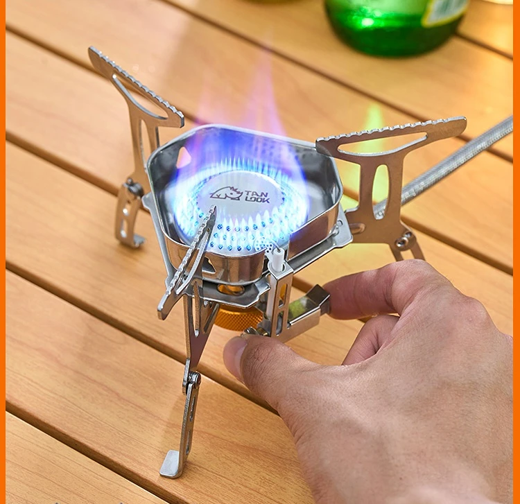 

Outdoor Card Type Gas Stove Portable Parent-child Happy Moment Wild Camping BBQ Grills Burning Water Boiling Tea Picnic Stove