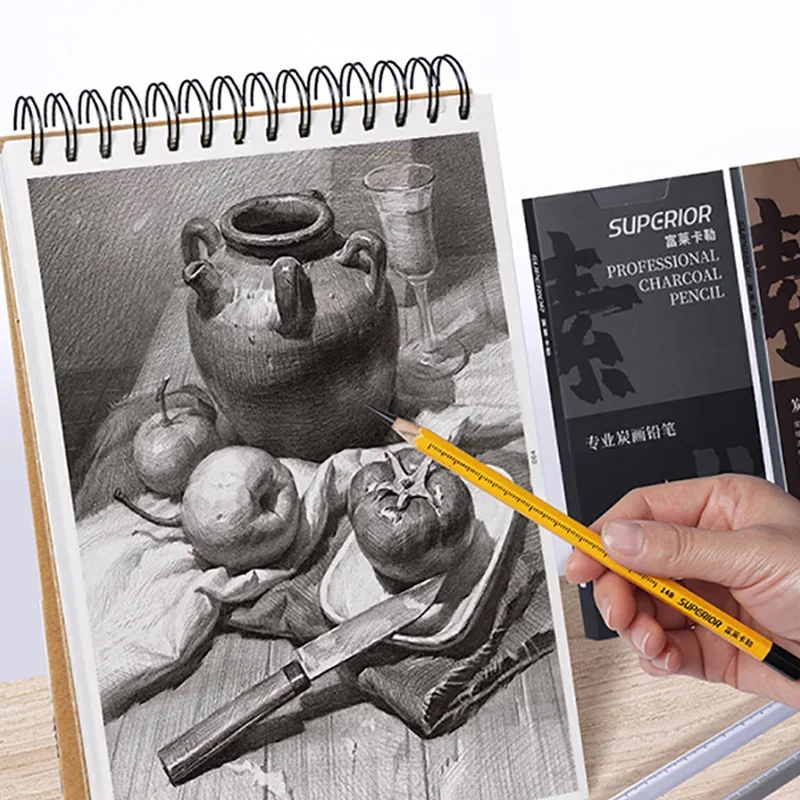 Imagem -04 - Soft Charcoal Sketching Tool Conjunto para Estudantes Exame Especial Writing Pen Art Pen para Estudantes