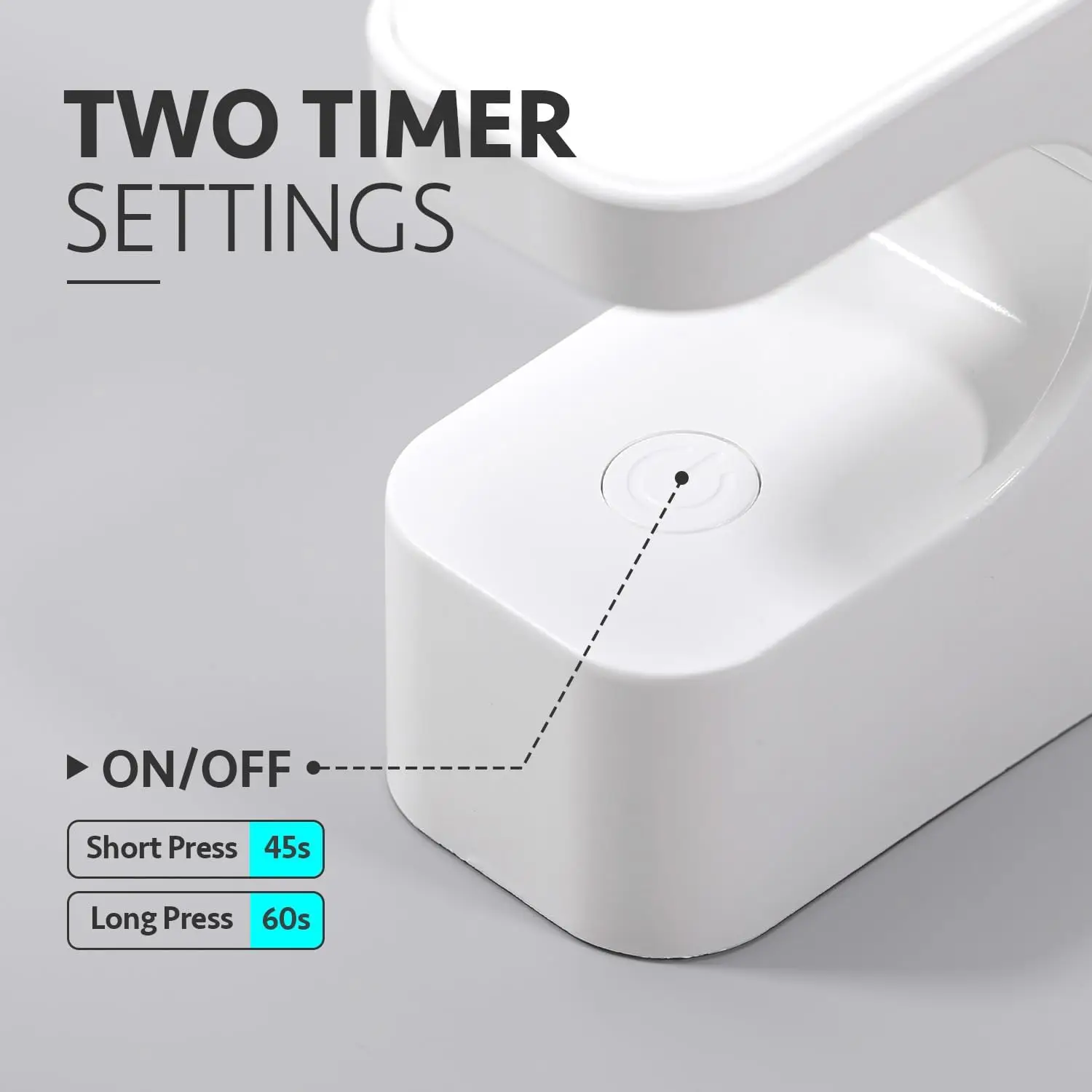 โคมไฟเล็บ Mini Cube แบบชาร์จไฟได้ - ใช้ในบ้านแสง UV/LED ขนาดกะทัดรัดสําหรับเจลทาเล็บแห้งเร็ว ไม่มืดมือ