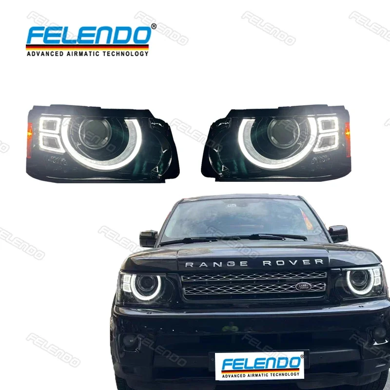 

Автомобильные полностью светодиодные фары для Range Rover Sport 2005-2013 Lr 023551 Lr 023552 L320 Светодиодный передний фонарь
