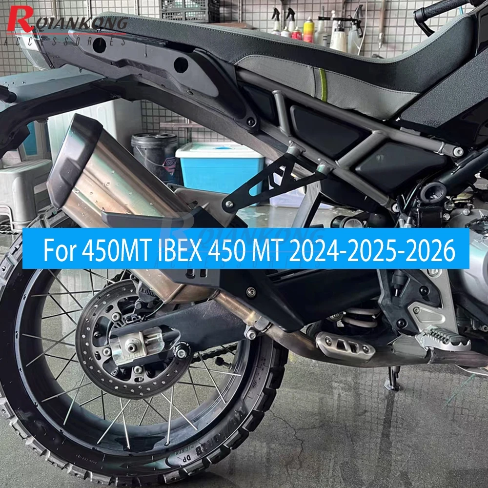 Motorcycle Exhaust Pipes Hanger Bracket Muffler Pipe Support Guard Holder FOR CF MOTO IBEX450 450MT Ibex 450 MT 2024 2025 2026