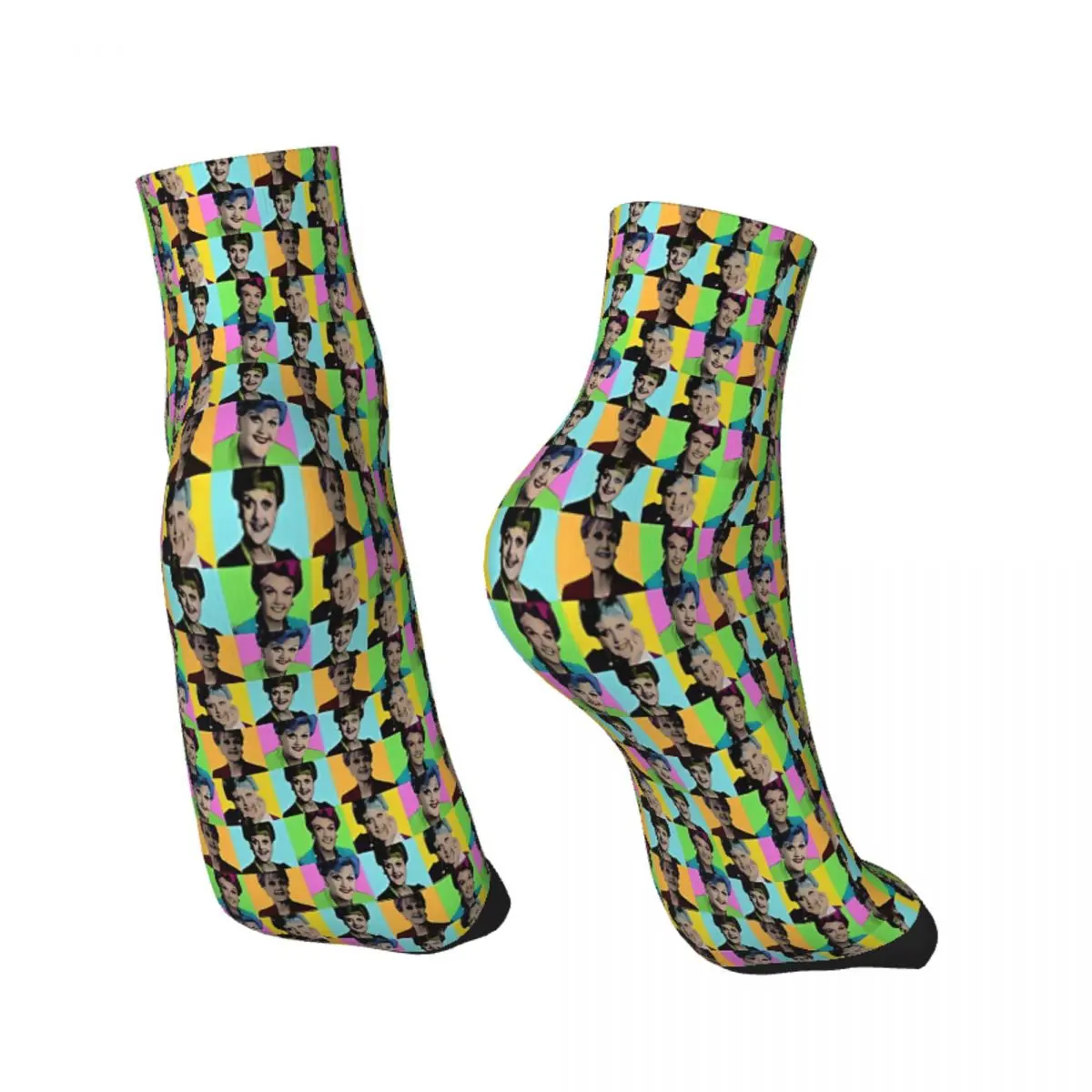 Jessica Fletcher MURDER SHE WROTE Pop Art Ankle Socks Male Mens Women Winter Stockings Printed