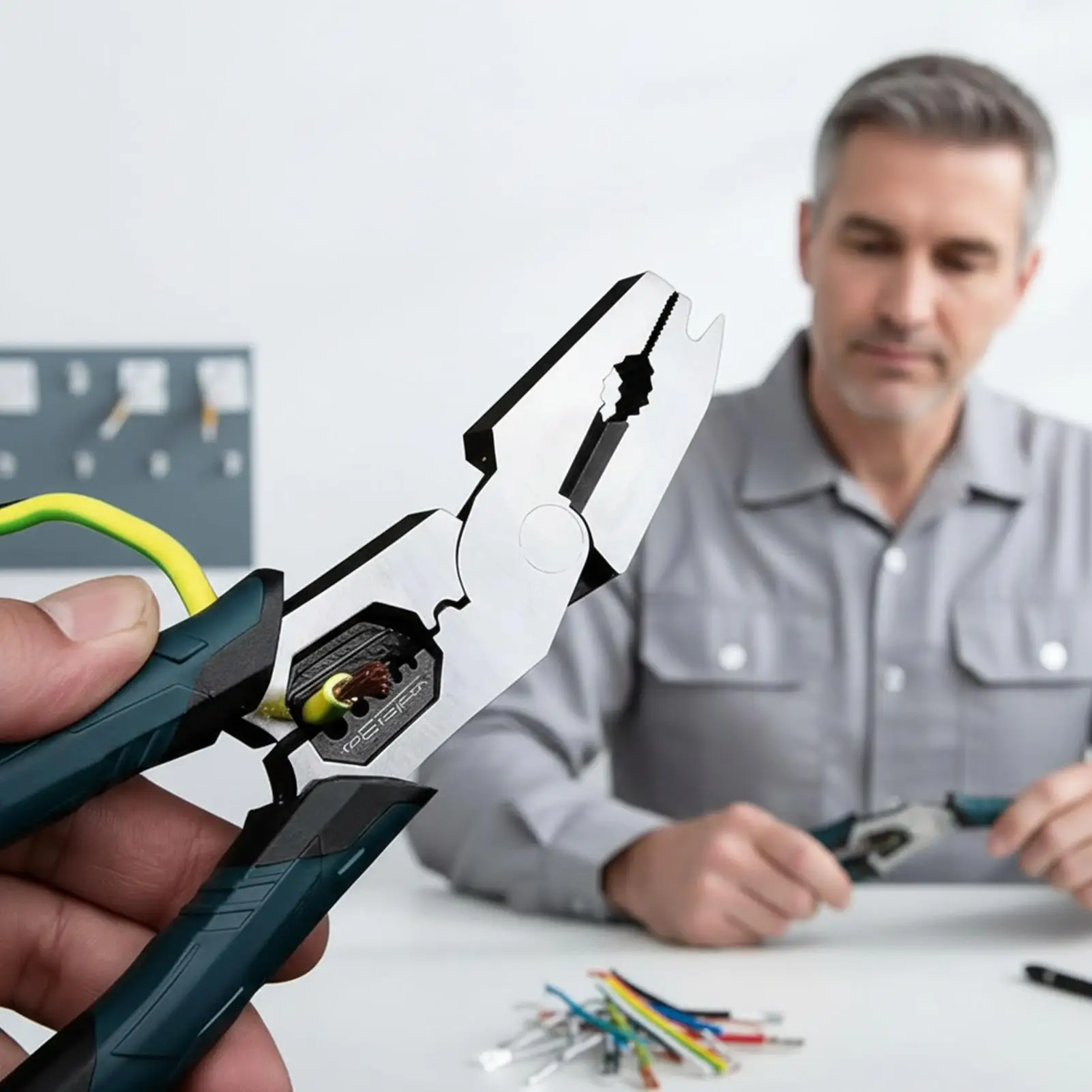 

Многофункциональные плоскогубцы 9-в-1: профессиональные клещи для обжима проводов, кусачки из углеродистой стали, плоскогубцы для домашнего обслуживания