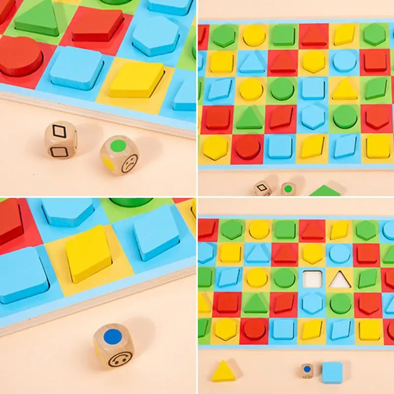 Shape Sorting Toy Learning Sensory Sorting Color Game Geometric Shape Quick Matching Board For Pairing Training Puzzle