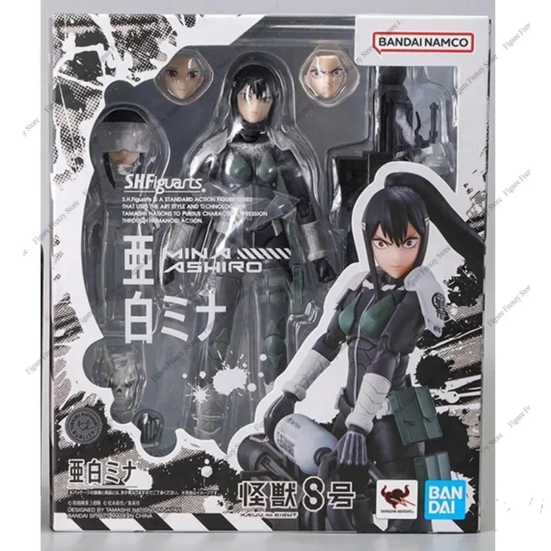 

Распродажа! Оригинальная фигурка Bandai SHF KAIJU No.8 Мина Аширо. Аниме-фигурка с подвижными суставами, коллекционная, готовая к сборке, подвижная игрушка.