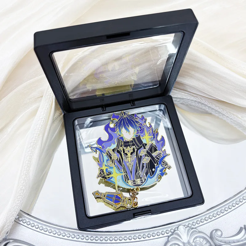 Genshin Impact Kyryll Chudomirovich Flins Cosplay Badges Anime Lightkeepers Flins Metal Brooches Pins Halloween Party Props Fans