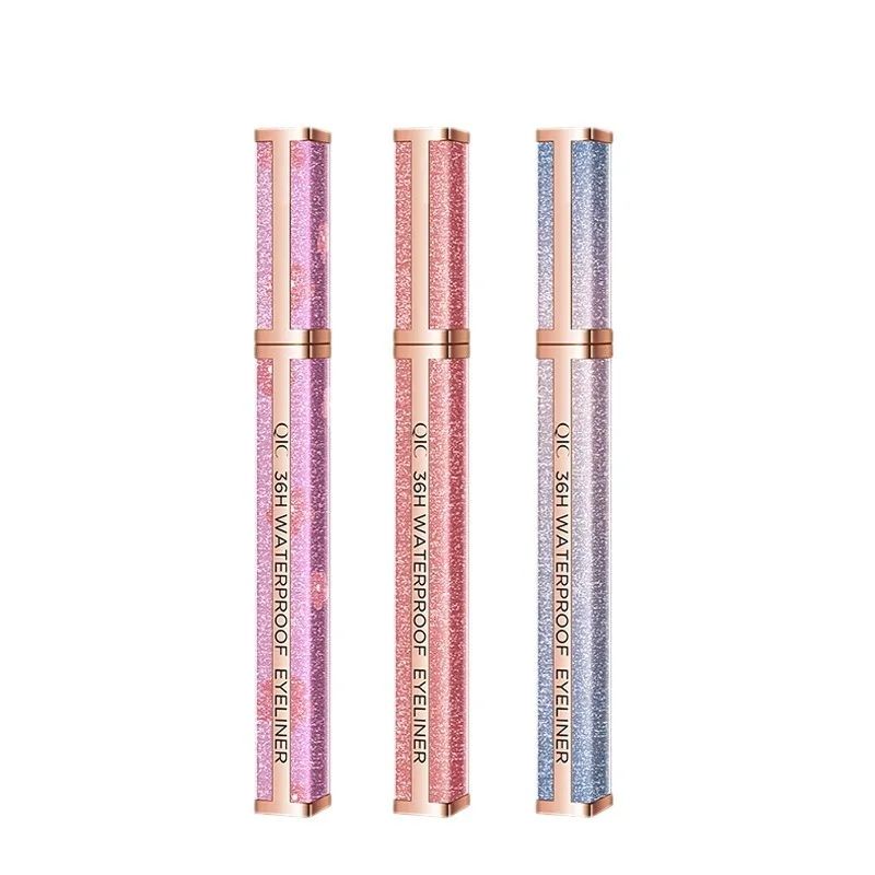 QIC Starry Sky Liquid Eyeliner Black - 1PCS Fine Tip Waterproof Quick-Dry Smudge-Proof Beginner-Friendly Cosmetics 2 Colors New