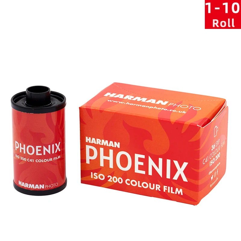 1/3/5/10 Rolls HARMAN Photo 135 Color Film PHOENIXP 200 ISO 200 Negative 36EXP C41 process( Expiration date: 2025)