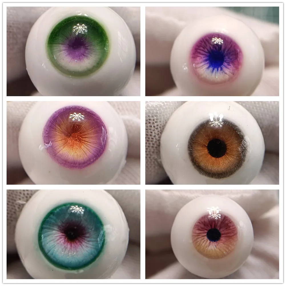 New Doll Eyes 12/14/16/18mm for 1/3 1/4 1/6 Bjd Doll Eye Plaster Diy Girl Toys Dress Up Doll Accessories Eye Handmade Eyeball