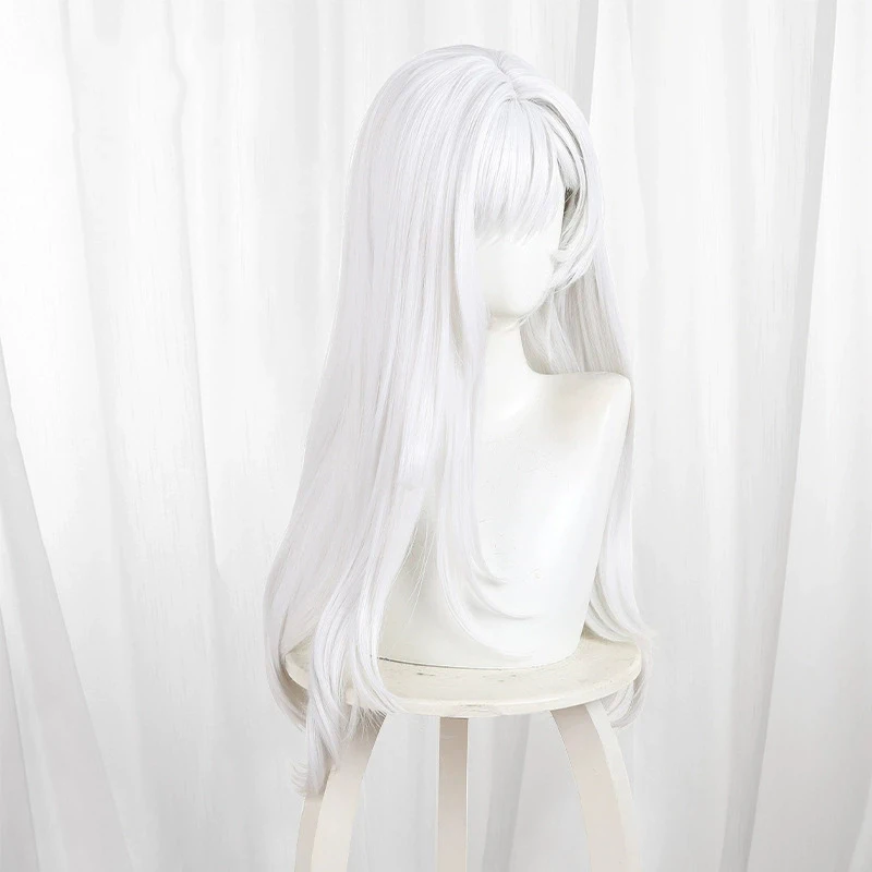 Game Duet Night Abyss Berenika‌ Costume Wig Women Lolita White Long Hair Heat Resistant Synthetic Wigs Christmas Carnival Prop