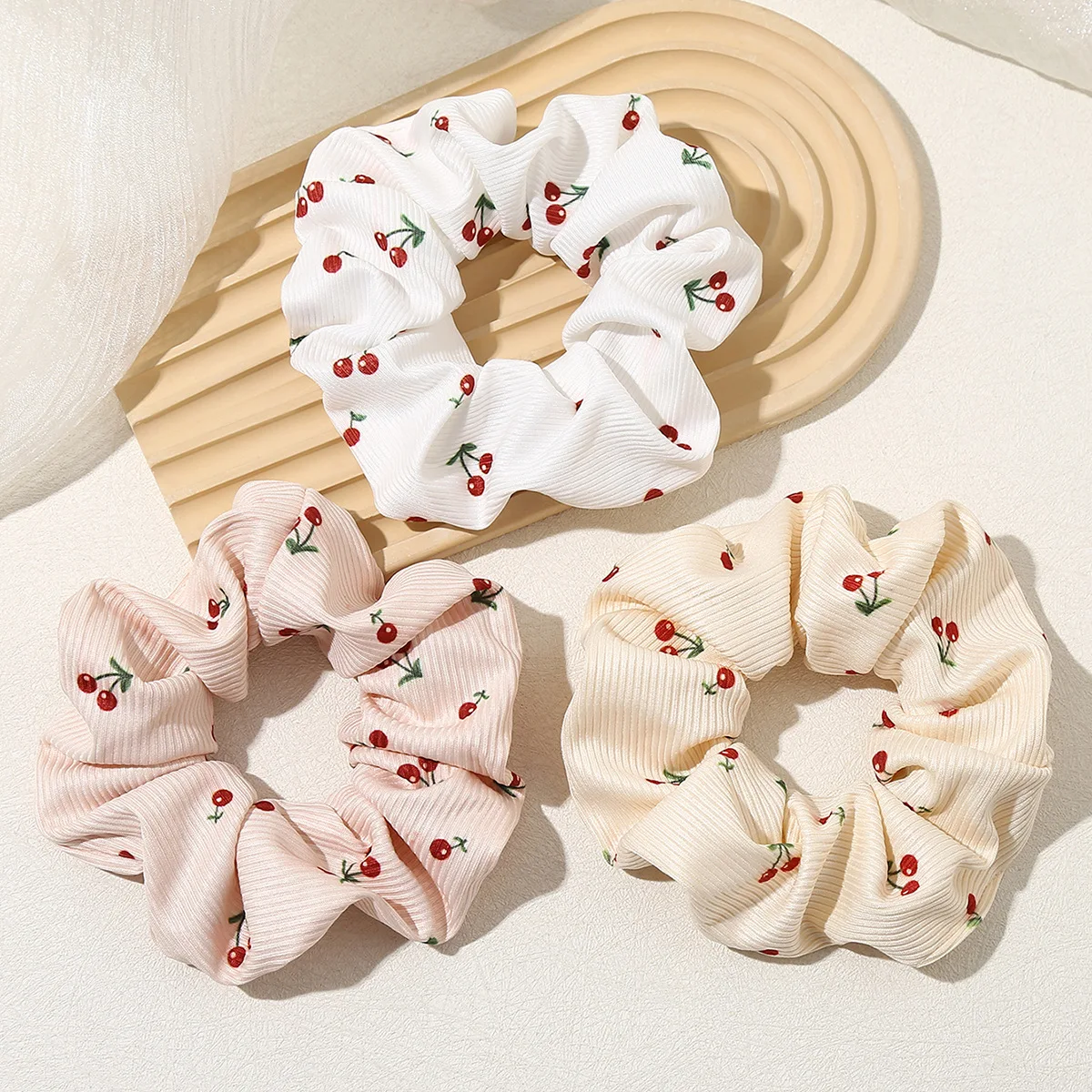 1 Stück Haargummis für Damen, Kirsche, niedlich, Kawaii, JK, einfach, vielseitig, Haargummis, hohe Elastizität, modischer Haarschmuck, Mädchen