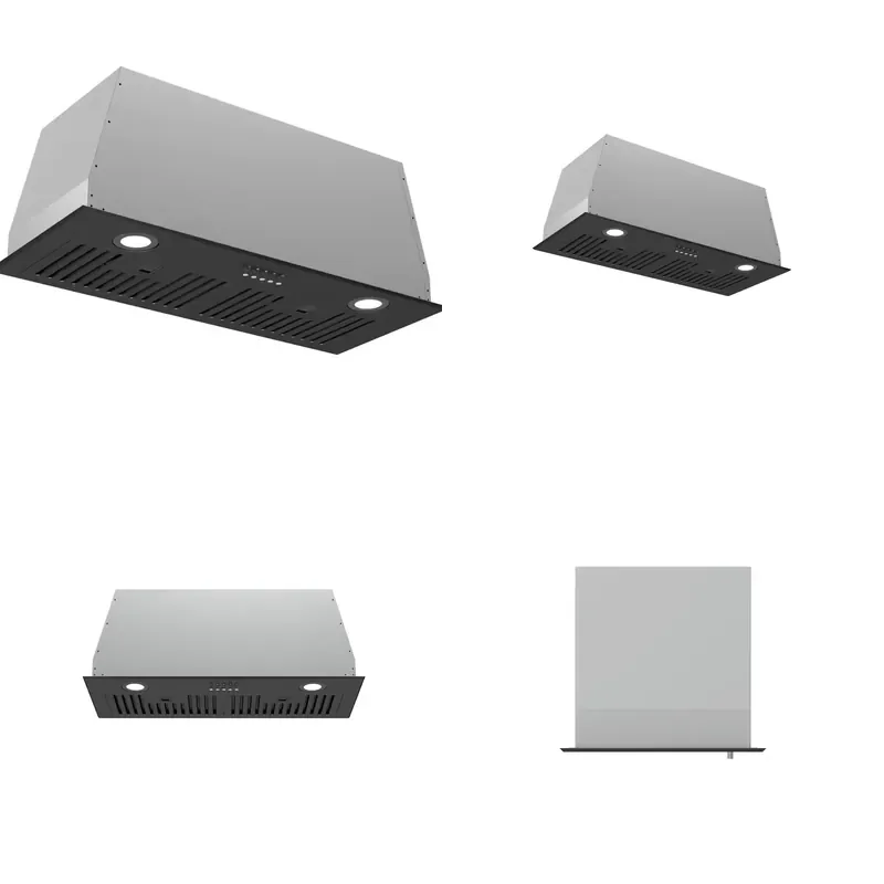 for  Electric Range Hood  600 Household Embedded Kitchen Ventilation Grate Fan Stainless Steel