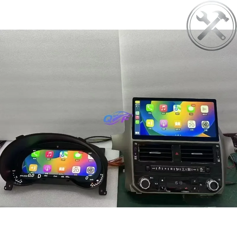 

New Arrival LINUX System Virtual Cockpit Speed Meter HD LCD Digital Cluster Instrument Dashboard Upgrade Kit for GX460 GX400 2
