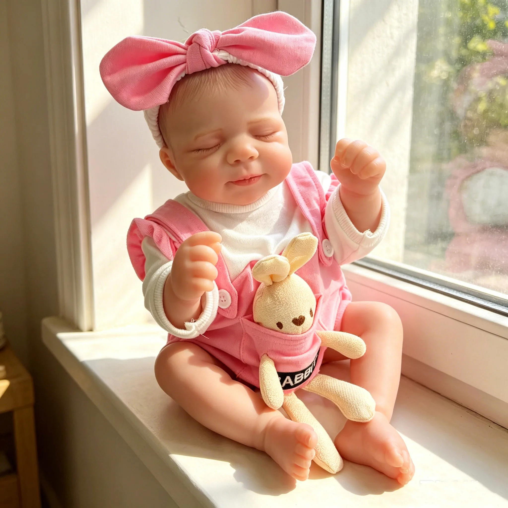 

19inch Multiple Layers Painting Skin Hand Paint Hair Pascale Visible Veins Soft Cloth Body/Full Viny Body Lifelike Reborn Doll