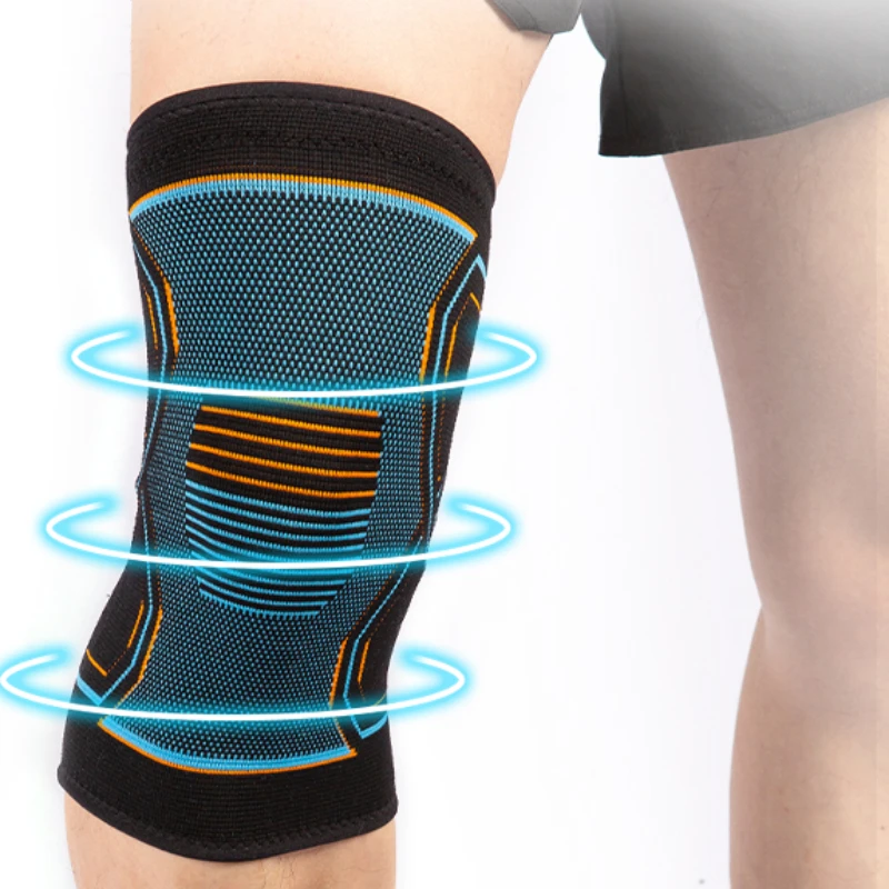 Compression Knee Brace Workout Knee Support for Joint Pain Relief Running Biking Basketball Knitted Knee Sleeve for Adult Teens