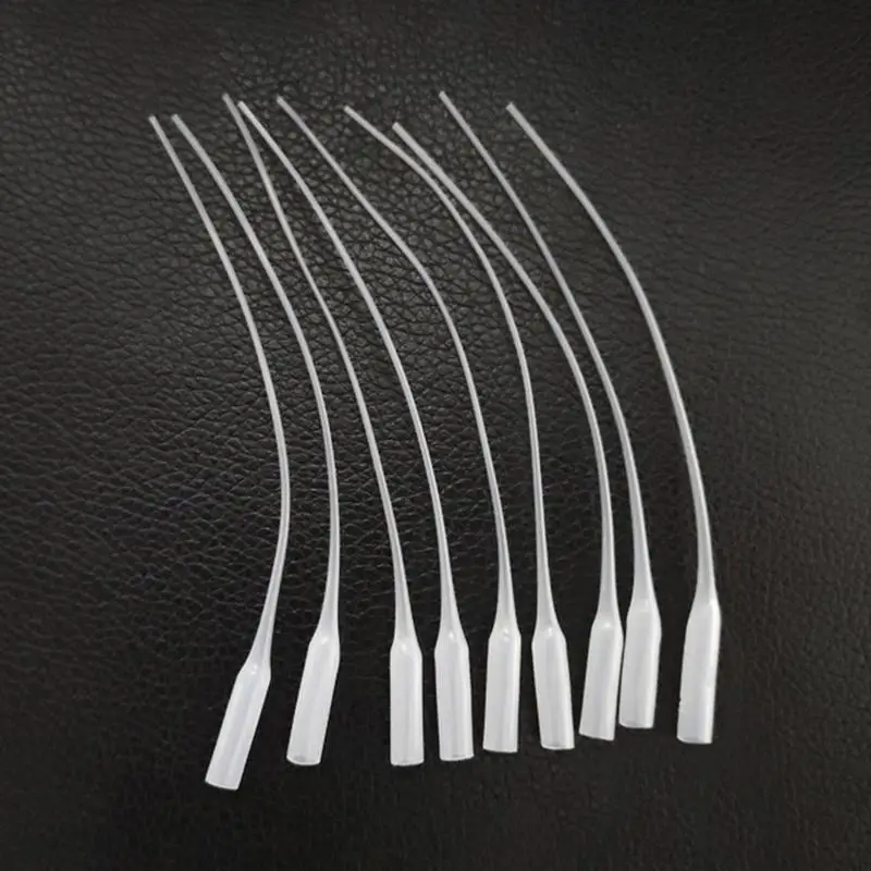 100Pcs Glue Dropper Plastic Glue Bottle Tips Glue Extender Precision Applicator Dropping Tube Nozzle For Crafting Lab