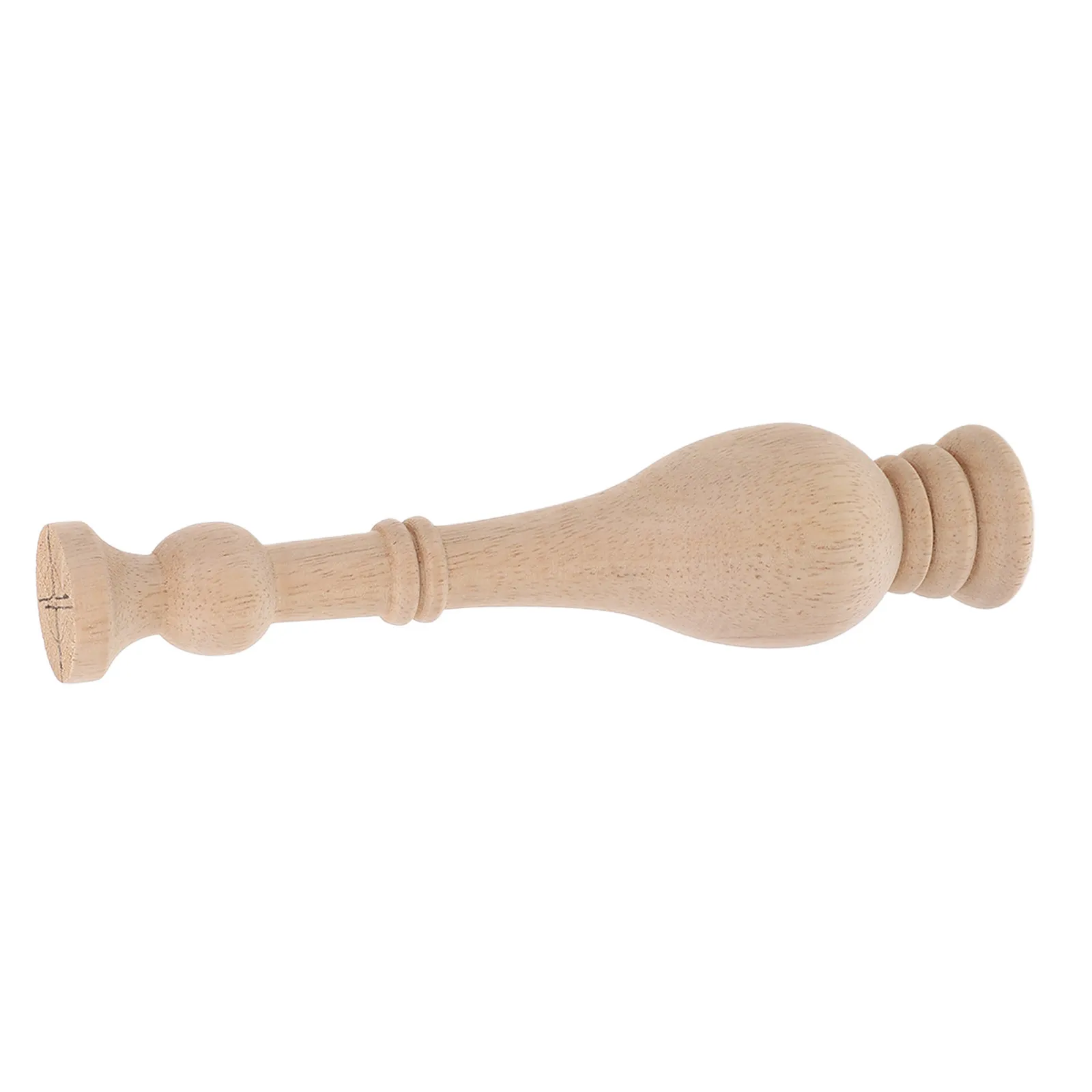 Decorative Unfinished Wood Finials European Style Carved Round Top Stair Balusters Bed Posts Curtain Rod Ends Flagpole Toppers