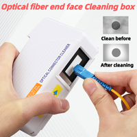 COMPTYCO AUA-550 Fiber End Face Cleaning Box SC/FC/ST/LC Connector Wiping Tools Fiber Flange Adapters Cleaner Pigtail Cleaner