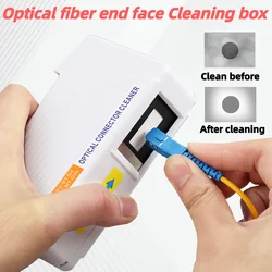 COMPTYCO AUA-550 Fiber End Face Cleaning Box SC/FC/ST/LC Connector Wiping Tools Fiber Flange Adapters Cleaner Pigtail Cleaner