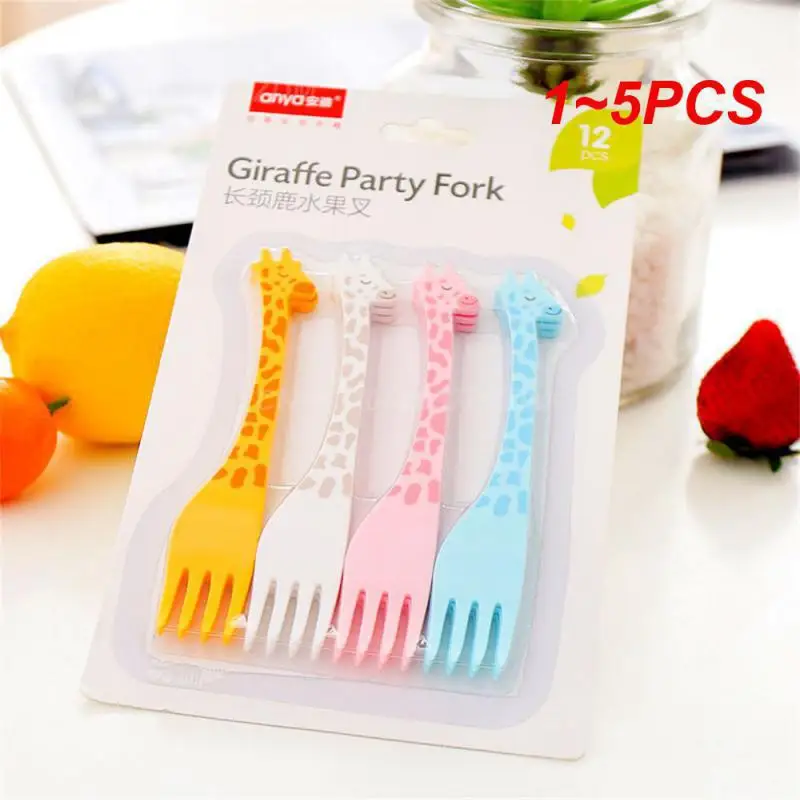 

Вилка для торта 1-5 шт., прочная Детская вилка для пищевых продуктов, легкая в чистке, маленькая зубочистка для тортов, украшение для фруктов, вилка для фруктов, качество