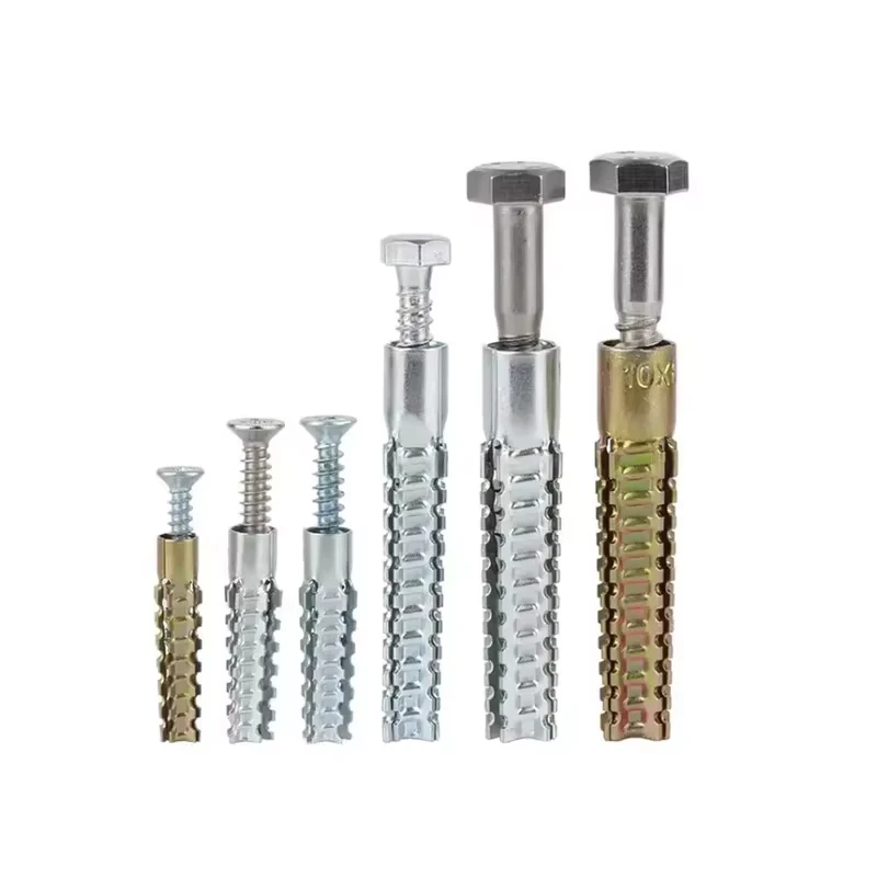 Iron Serrated Gecko Expansion Screw Anti Loosening For Cement Wall Hollow Brick Self Tapping M5 M6 M8 M10