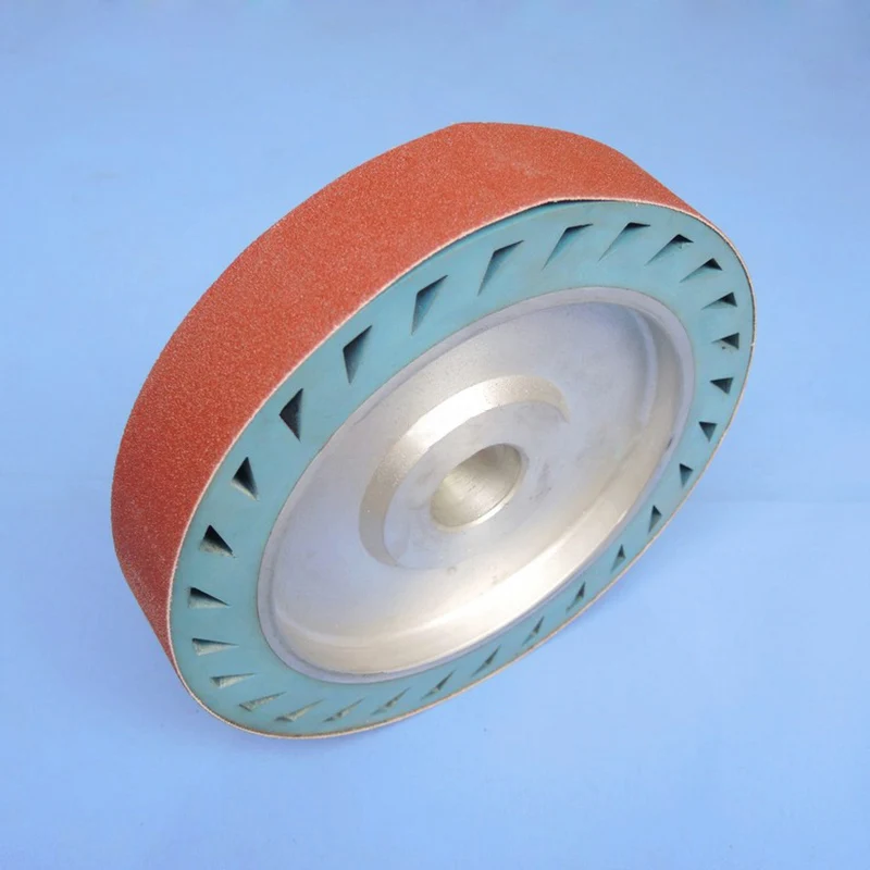 8 Zoll 200*50*32mm Zentrifugales Gummirad mit Aluminiumkern für Poliermaschine, Bandschleifrad, elastisches Metallwerkzeug – Detail 9