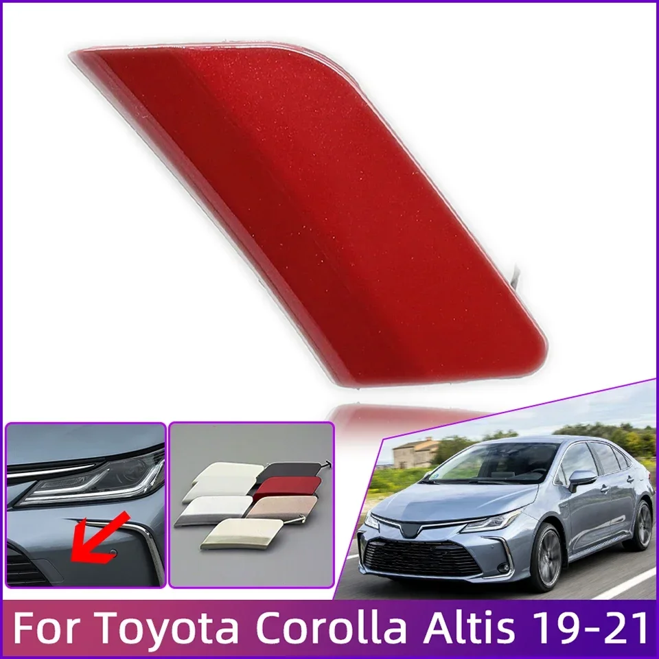 

Auto Front Bumper Towing Hook Eye Cover Cap For Toyota Corolla Altis Sedan 2019 2020 2021 Tow Hook Hauling Trailer Lid Garnish