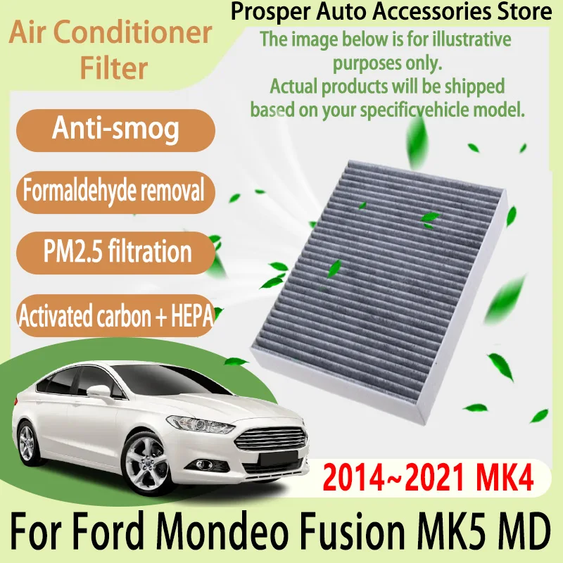 

Для Ford Mondeo Fusion 2014 ~ 2021 автомобильная кабина пыльцы кондиционера фильтр кондиционера салонный фильтр с активированным углем автомобильные аксессуары