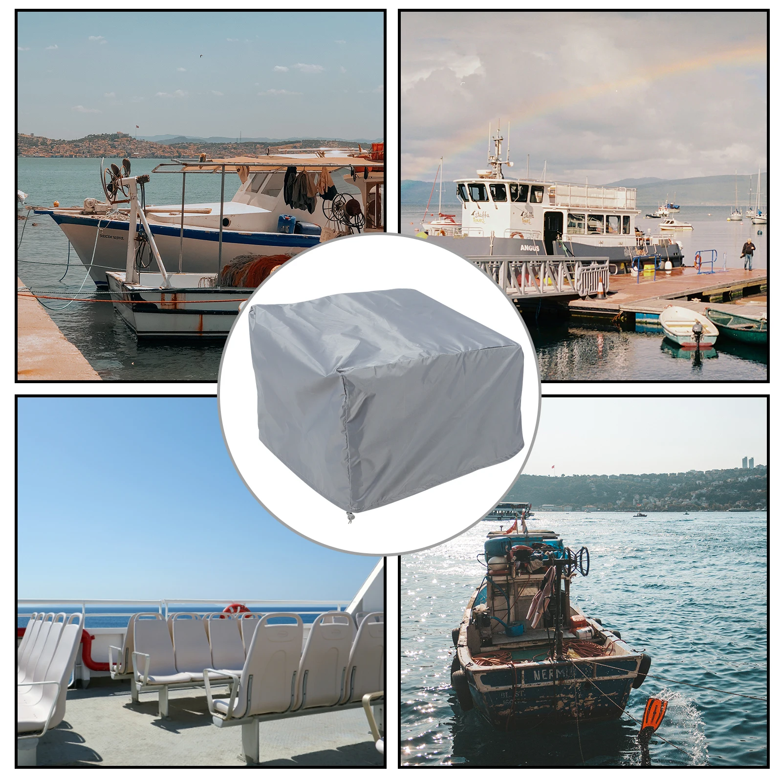 

Lightweight Waterproof Seat Cover Chair Sun Protection Covers for Pontoon Boats