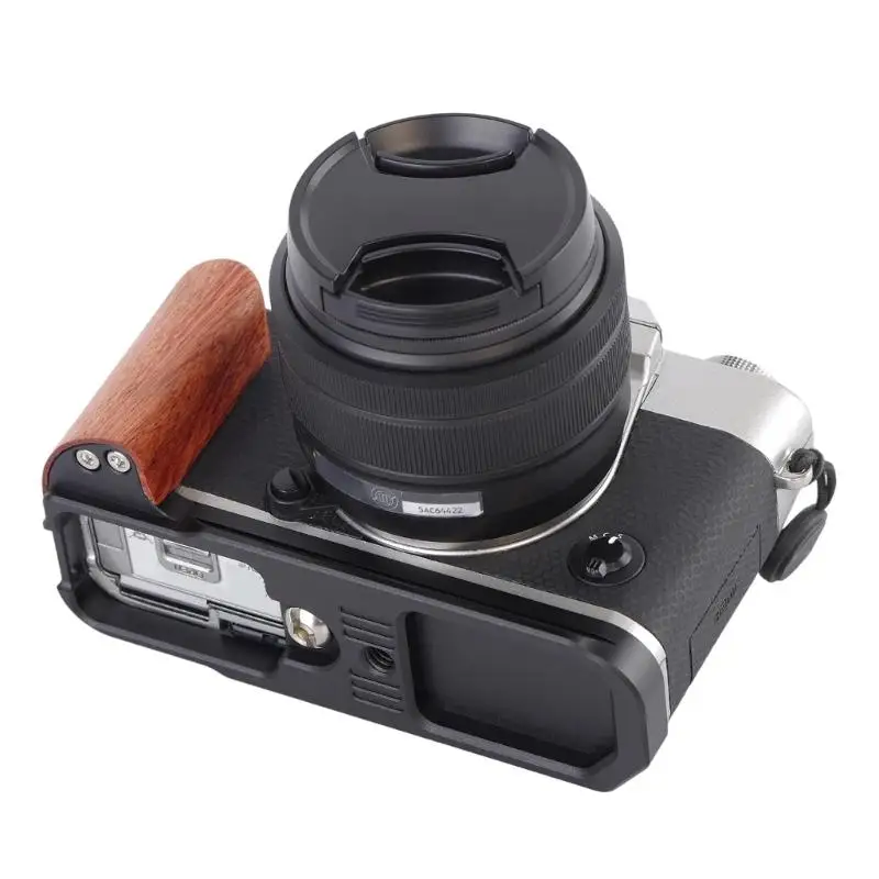 652F ビデオカメラケージ XT30 XT30ii XT20 XT10 カメラスタビライザーリグケージ木製ハンドルカメラ