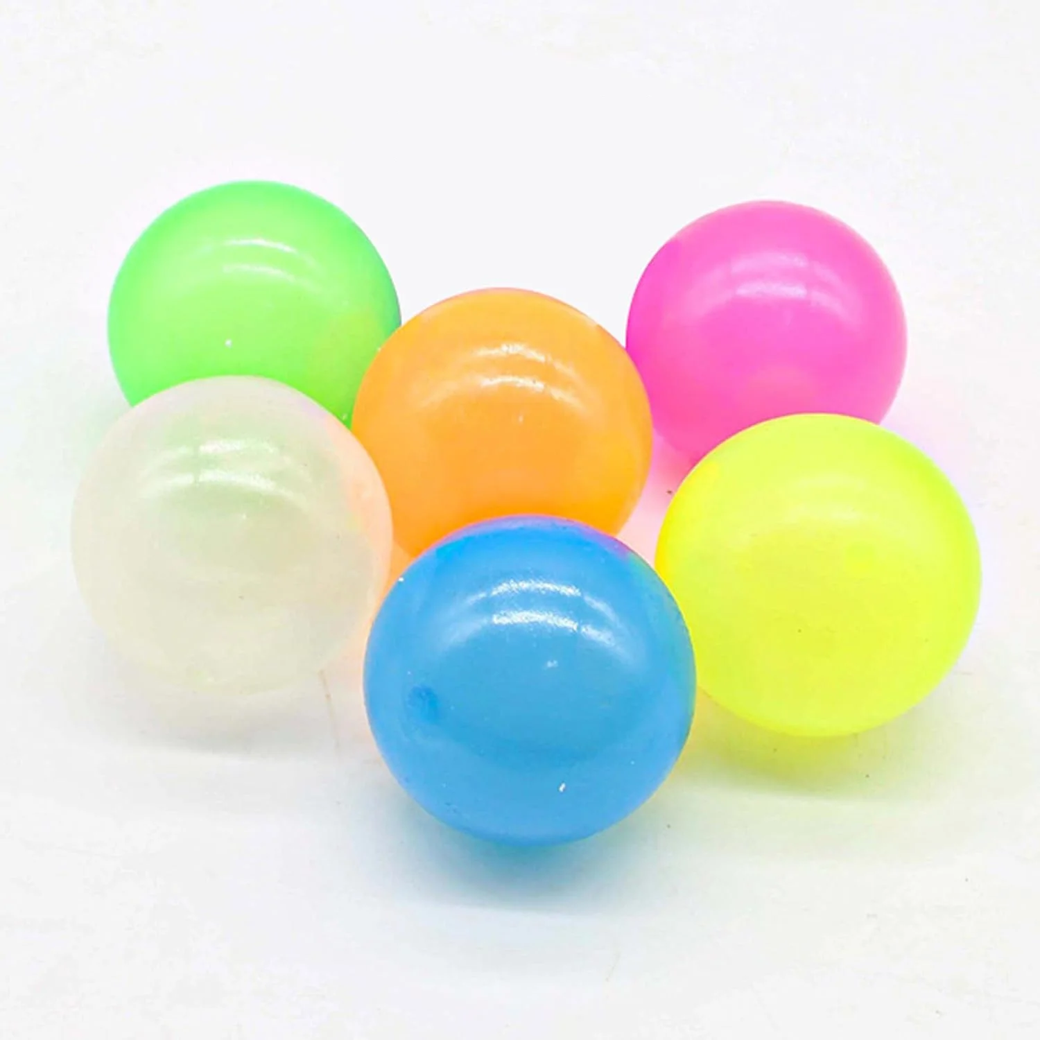 Glow stick target ball, wall stick ball, pressure relief release ball, TPR interactive ceiling dart stick ball