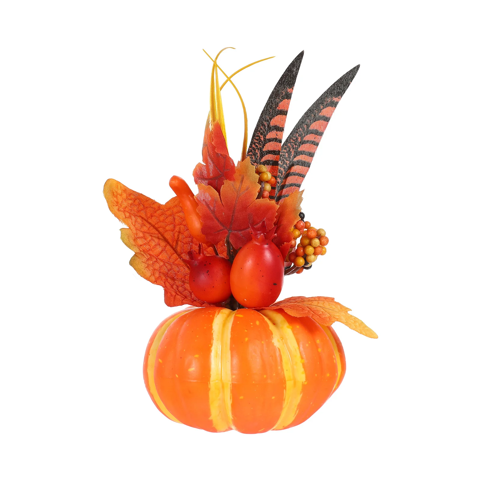 

1Pcs Halloween Artificial Pomegranate Maple Leaf Pumpkin Decor Home Autumn Ornament Decorative Props Autumn Garden Table