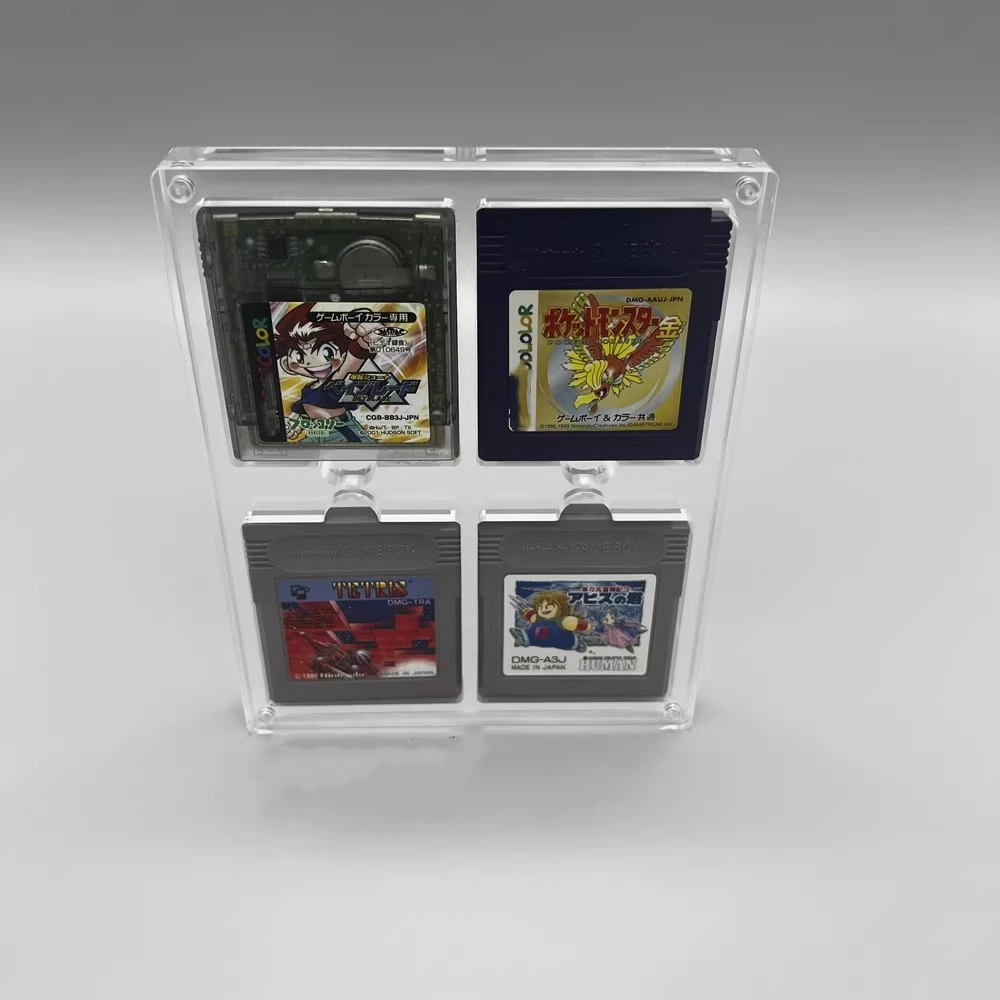 High Quality Ultra High Definition Acrylic Collection Display Protective Box for Nintendo Game Boy Color/GBC/GB Clear Boxes