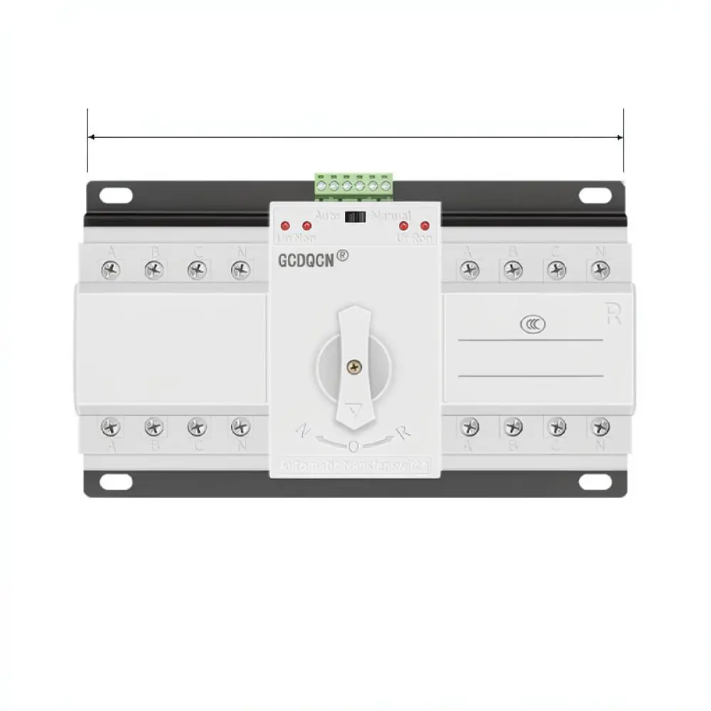 4P Automatic Transfer Switch ATS Dual Power Changeover 63A 100A 125A Household Industrial Emergency Backup Power Controller