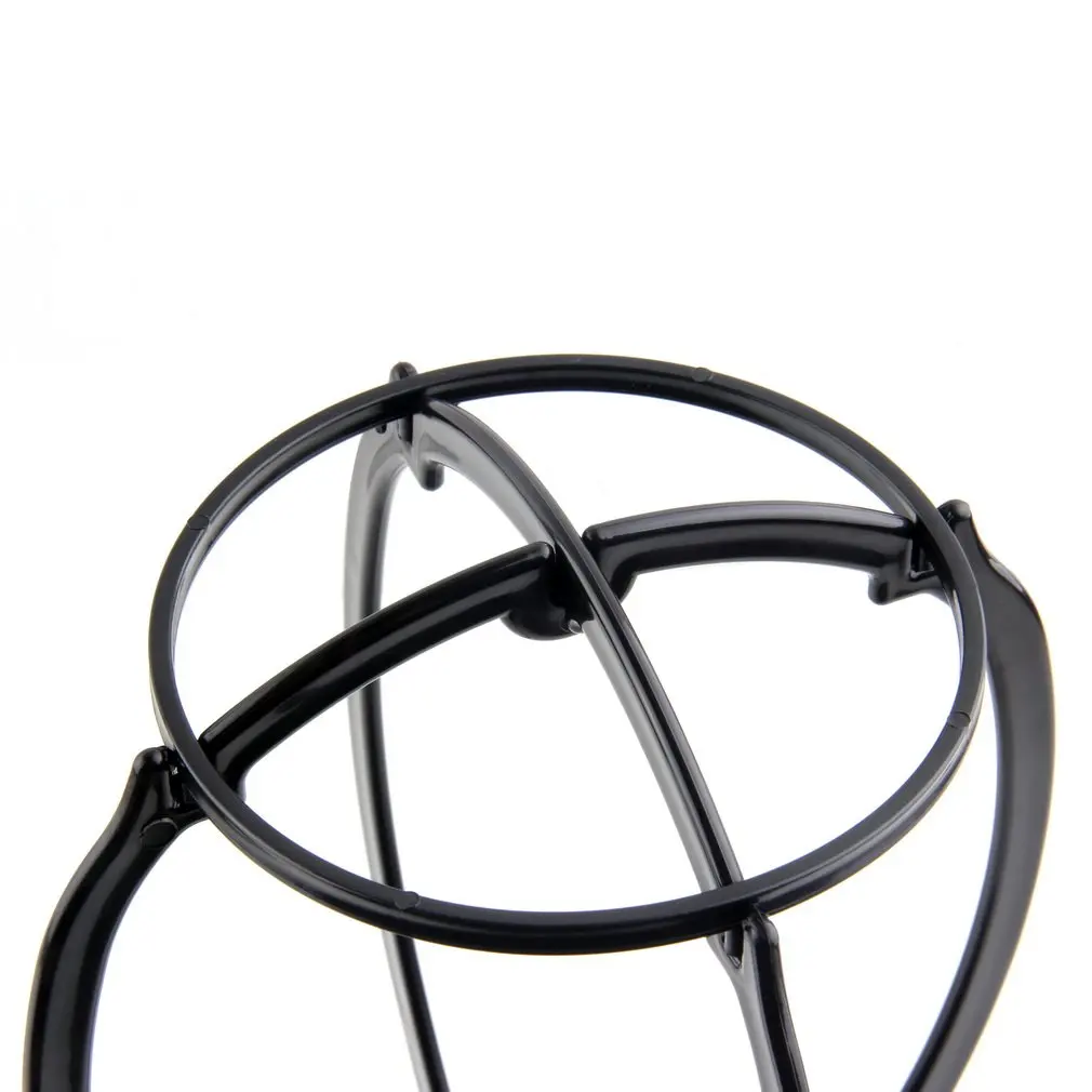 2팩 13.8인치 휴대용 접이식 가발 스탠드 홀더 다수의 가발용 블랙 및 핑크 내구성 있는 여성용 가발 스탠드