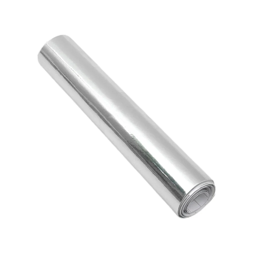 Leicht zu schneiden Auto Aufkleber Film Spiegel PVC Schnell verschluss Ersatz rolle selbst klebend Auto Chrom Aufkleber 1pc Silber