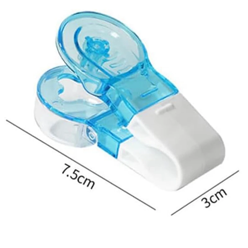 2 Piece Pill Dispenser Tablet Carrier Portable Pill Taker Remover Pill Cutter For Small Pills