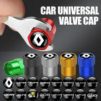 4Pc Tire Valve Caps Decor Car Motorcycle Bicycle Wheel Hub Valve Stem Cover for Renault Captur Twingo Megane Clio Duster Sandero