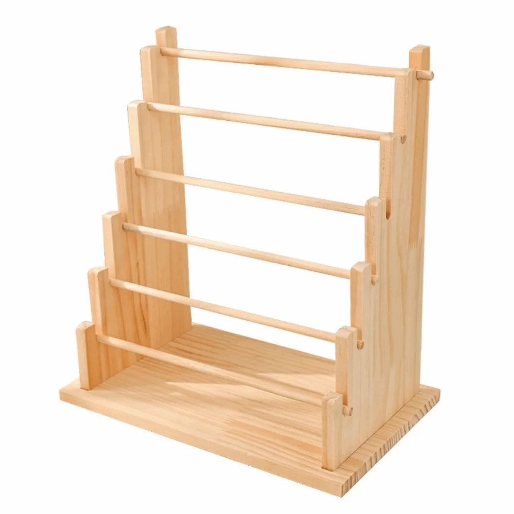 

4/6 Tier Detachable Jewelry Holder Space Saving Jewelry Organizer Wooden Jewelry Display Stand Multi-functional Durable