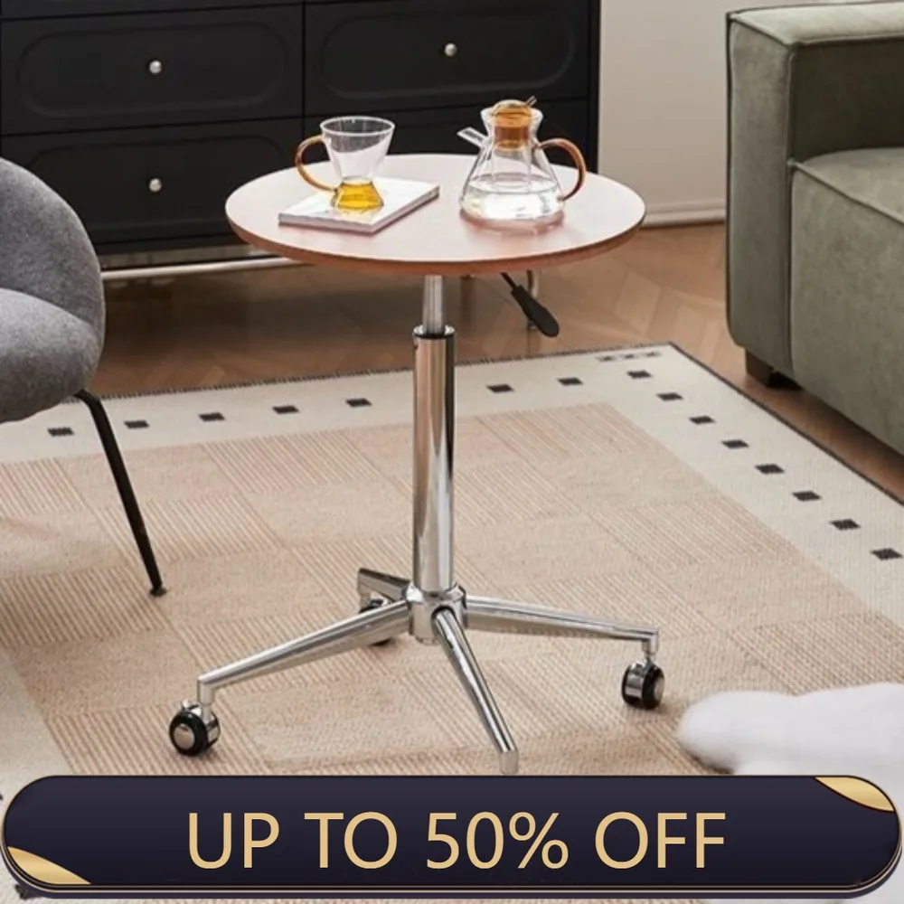 Side Table Height Adjustable Living Room Coffee Table 360 ° Universal Wheel Corner Tables Stable and Durable Home Furniture