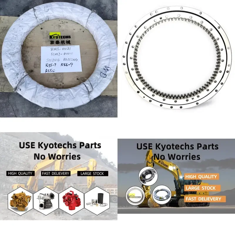 R55-7 R55-9 R55C Bearing Construction Machinery Parts Excavator 81M8-01021 51M7-40000 Swing