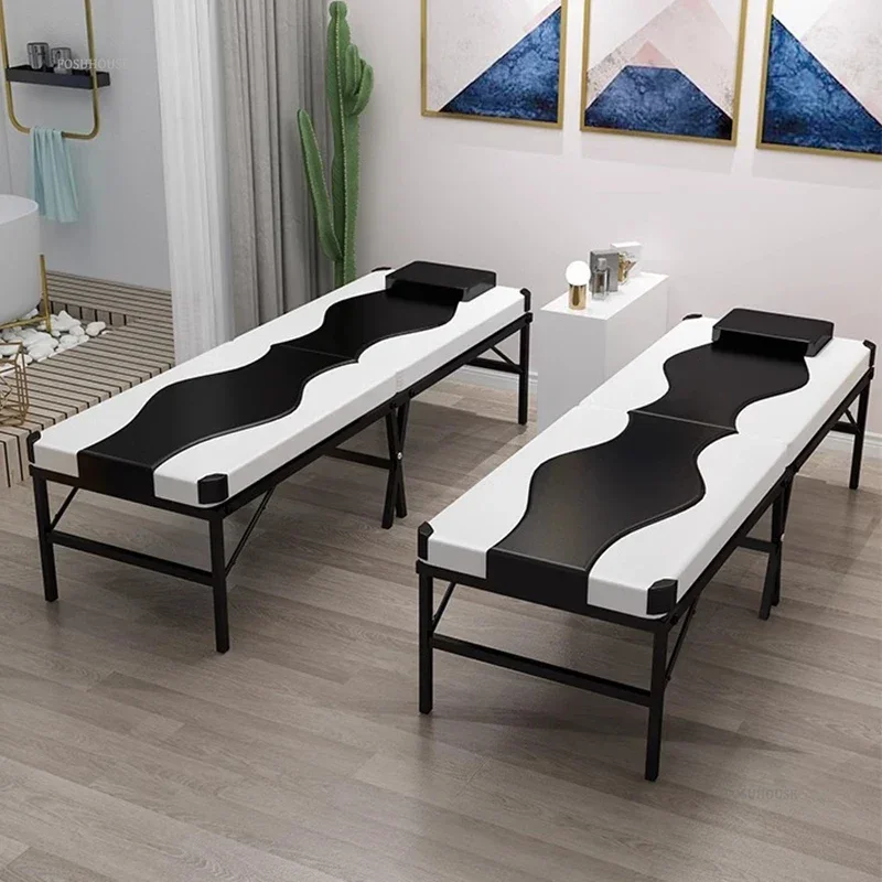 Tragbares Massagebett für Schönheitssalon, minimalistische Moxibustion und Akupunkturtherapie, Spa-Stretcher für Massagebetten, Klappbett